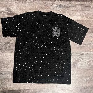 Mike Amiri Men's Black designer Short Sleeve Tee XL * New W/tags